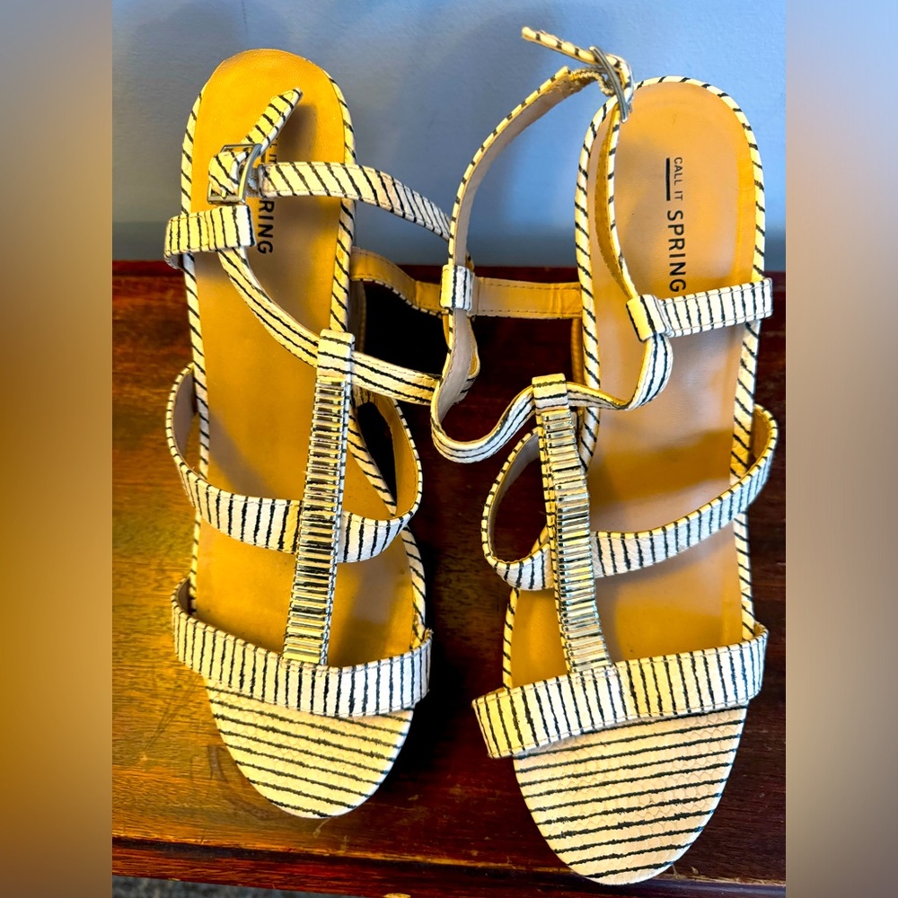 Call it Spring wedge shoes women’s size 11 GUC.   Cork detail on wedge.